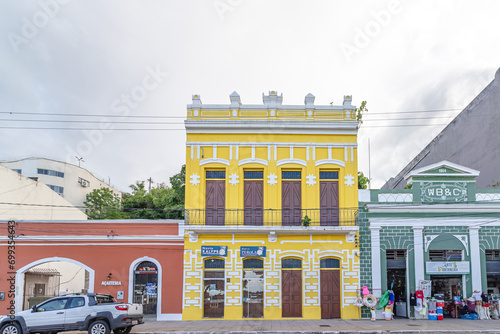 prédio histórico na cidade de Corumbá, região do Pantanal Sul, Estado do Mato Grosso do Sul, Brasil photo