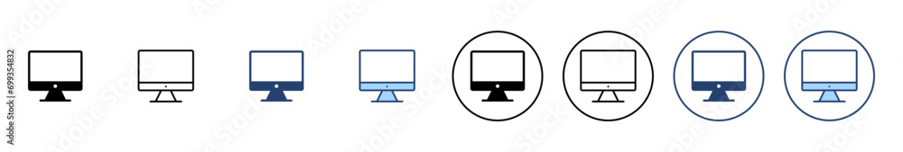 Computer icon vector. computer monitor sign and symbol Computer icon vector. computer monitor sign and symbol