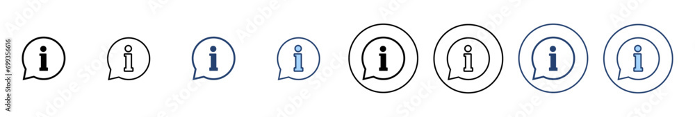 Information sign icon vector. about us sign and symbol. question mark icon Information sign icon vector. about us sign and symbol. question mark icon