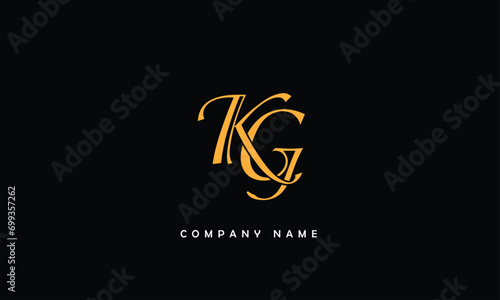 KG, GK, K, G Abstract Letters Logo Monogram