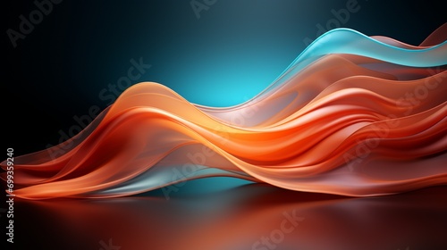 Next-Gen Waves: Dive into Teal and Coral Elegance with 64K Wallpapers – Elevate Your Screens in Style!, Generative AI