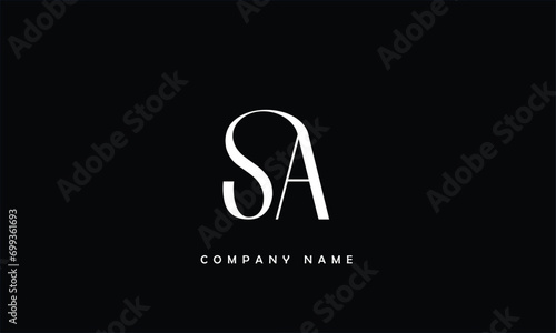 SA, AS, S, A Abstract Letters Logo Monogram photo