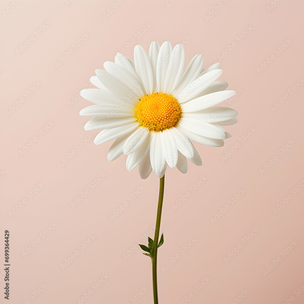 daisy flower in studio background, single daisy flower, Beautiful flower, african daisy