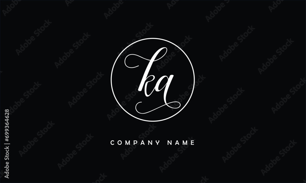 KA, AK, K, A Abstract Letters Logo Monogram KA, AK, K, A Abstract Letters Logo Monogram