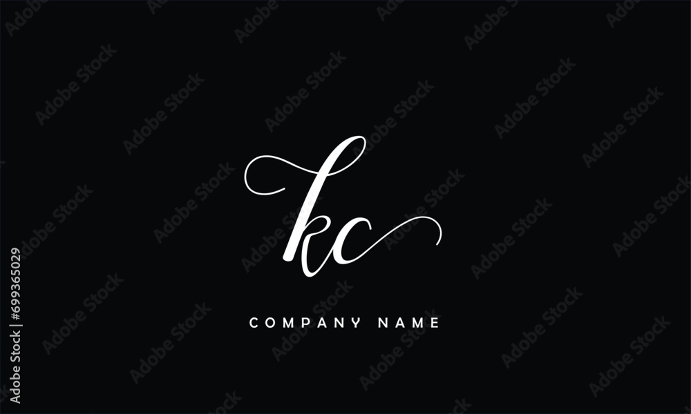 KC, CK, K, C Abstract Letters Logo Monogram KC, CK, K, C Abstract Letters Logo Monogram