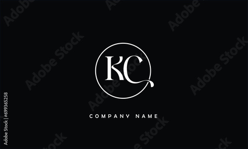 KC, CK, K, C Abstract Letters Logo Monogram