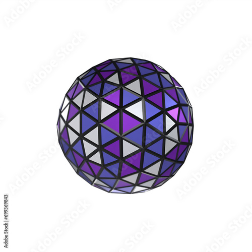 3D new year ball