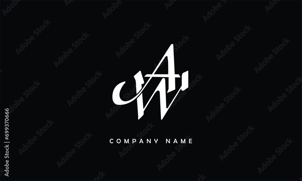 WA, AW, W, A Abstract Letters Logo Monogram WA, AW, W, A Abstract Letters Logo Monogram
