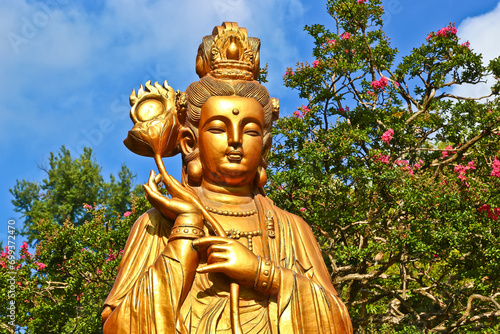 Buddha statue in Hongfu Temple Guizhou China photo