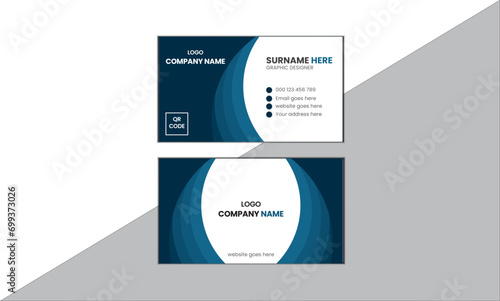 Vector business card  own design Double sided template best new design.