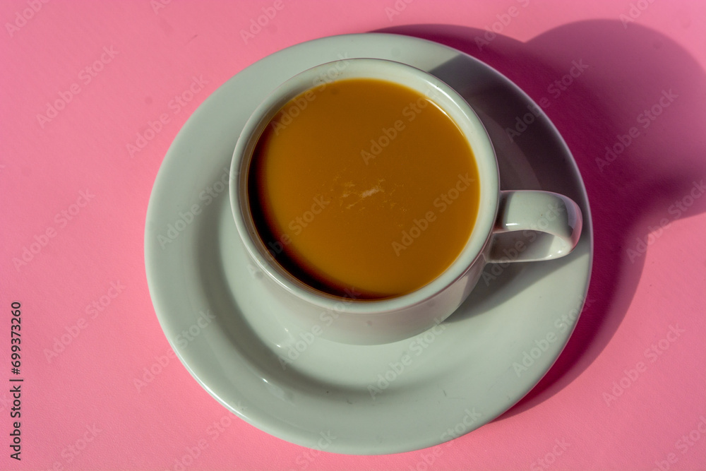 Close up photo of hot coffee mug Close up photo of hot coffee mug