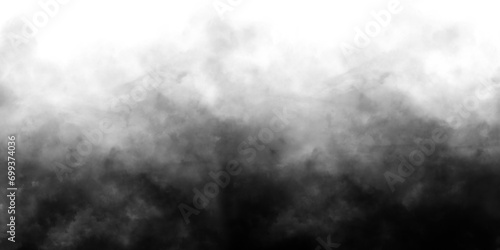 Mystic Smog. Beautiful Swirls of Gray Smoke Dancing on a see-through Surface. Wide-angle Ephemeral Atmosphere for Artistic Creations.