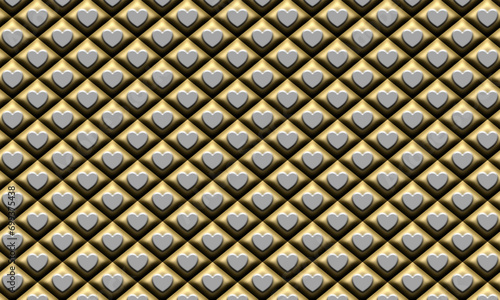Background with 3D motifs and elegant shadows