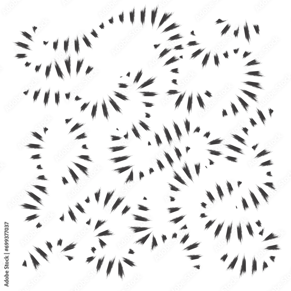 doodle brush stroke curly lines seamless pattern. Pencil squiggles ornament. Scribble brush strokes vector background. Vector calligraphy grunge swirls.