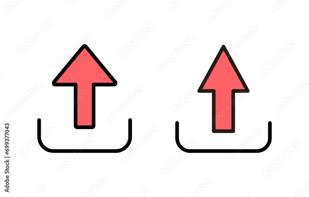 Upload icon set illustration. load data sign and symbol Upload icon set illustration. load data sign and symbol