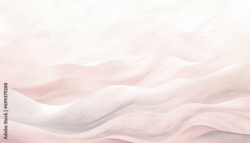 Obraz premium Smooth flowing wave pattern in pink and blue generated by AI