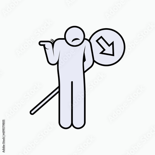 Lie Icon. Liar, Truth or False Symbol.