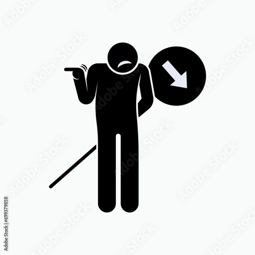 Lie Icon. Liar, Truth or False Symbol.