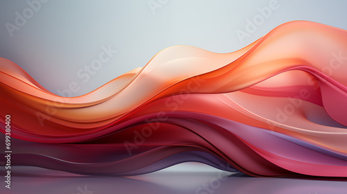 Abstract Wavy Background in Elegant Shapes Vibrant Colors