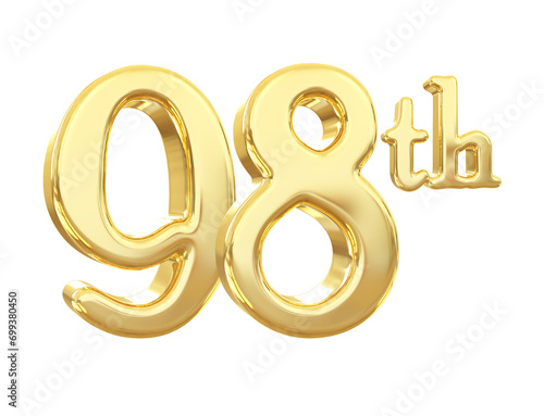 98th Anniversary Golden 3D