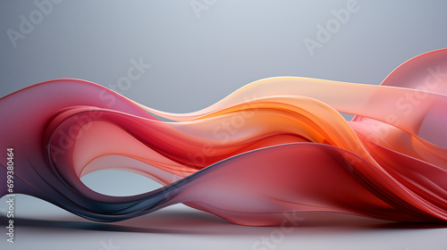 Abstract Wavy Background in Elegant Shapes Vibrant Colors