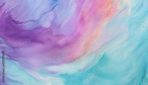 Abstract paint backdrop with vibrant colors and water generated by AI