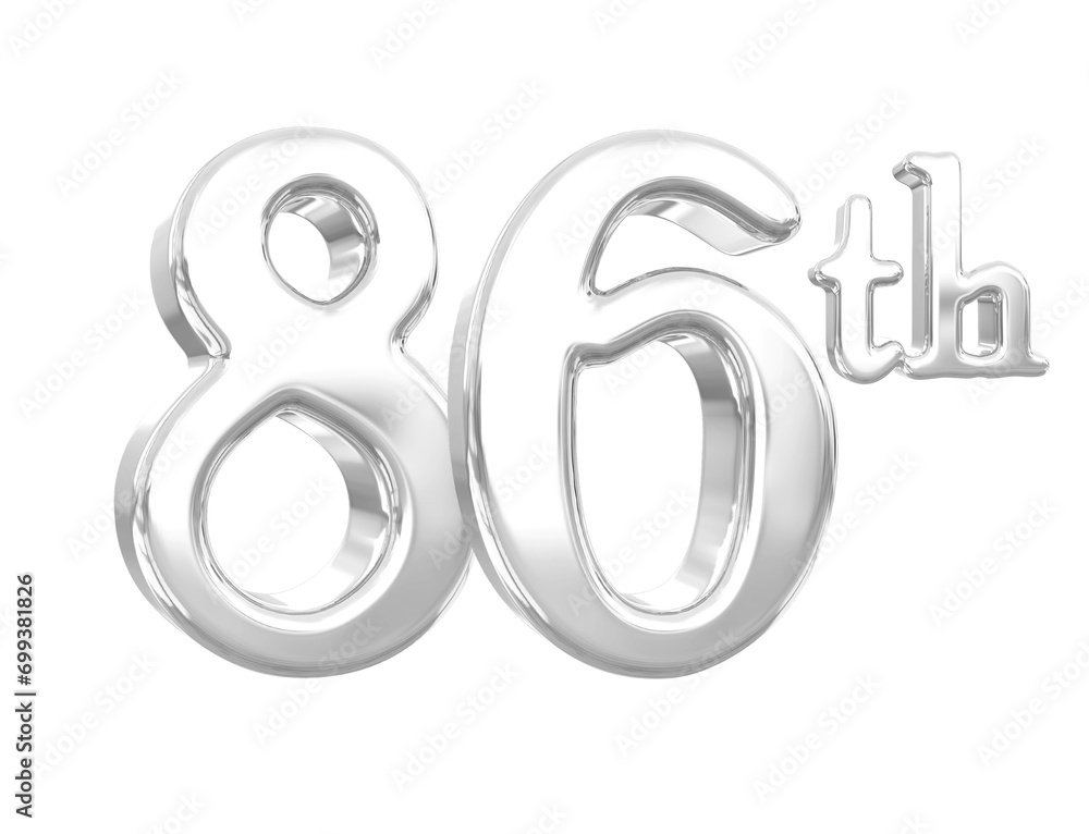 86th Anniversary Silver 3D