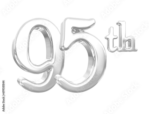 95th Anniversary Silver 3D