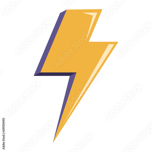 thunder lightning illustration vector