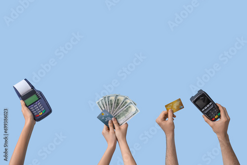 Female hands with payment t...