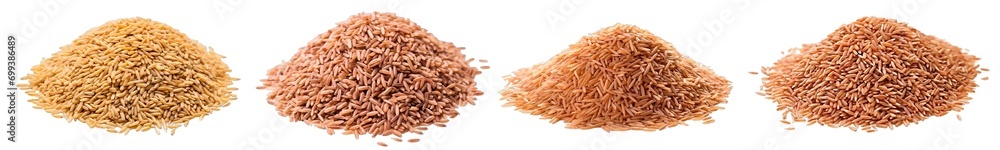 Collection of PNG. Pile of brown rice isolated on a transparent background. Collection of PNG. Pile of brown rice isolated on a transparent background.