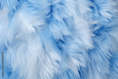 Light blue Fluffy Fur Background  Soft and Luxurious Texture