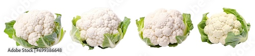 Collection of PNG. Cauliflower isolated on a transparent background.