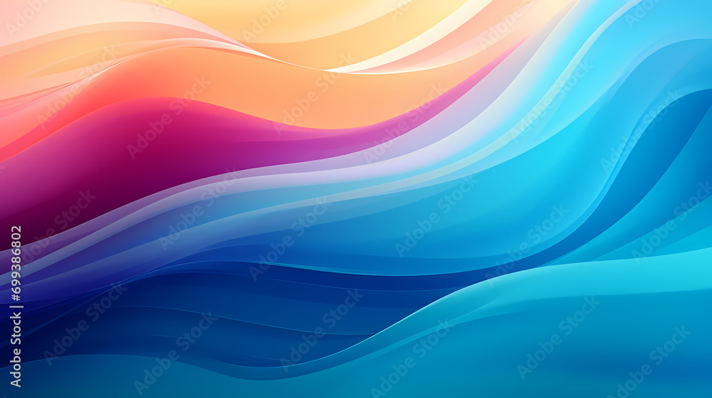 Digital technology blue rhythm wavy line abstract graphic poster web page PPT background with generative Digital technology blue rhythm wavy line abstract graphic poster web page PPT background with generative