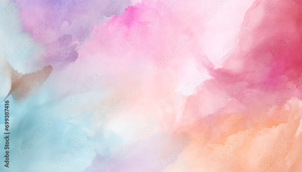 Abstract backdrop painted with vibrant watercolor colors generated by AI