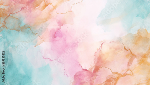 Abstract paint backdrop with multi colored watercolor painting generated by AI