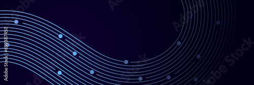 abstract dark elegant background technology with dots lines