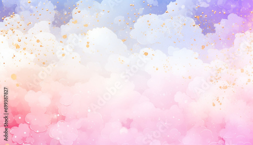 Abstract backdrop illustration with multi colored shiny design generated by AI