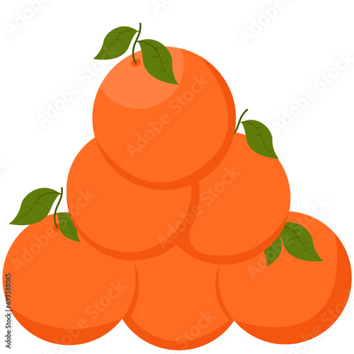 Chinese New Year Tangerines Illustration