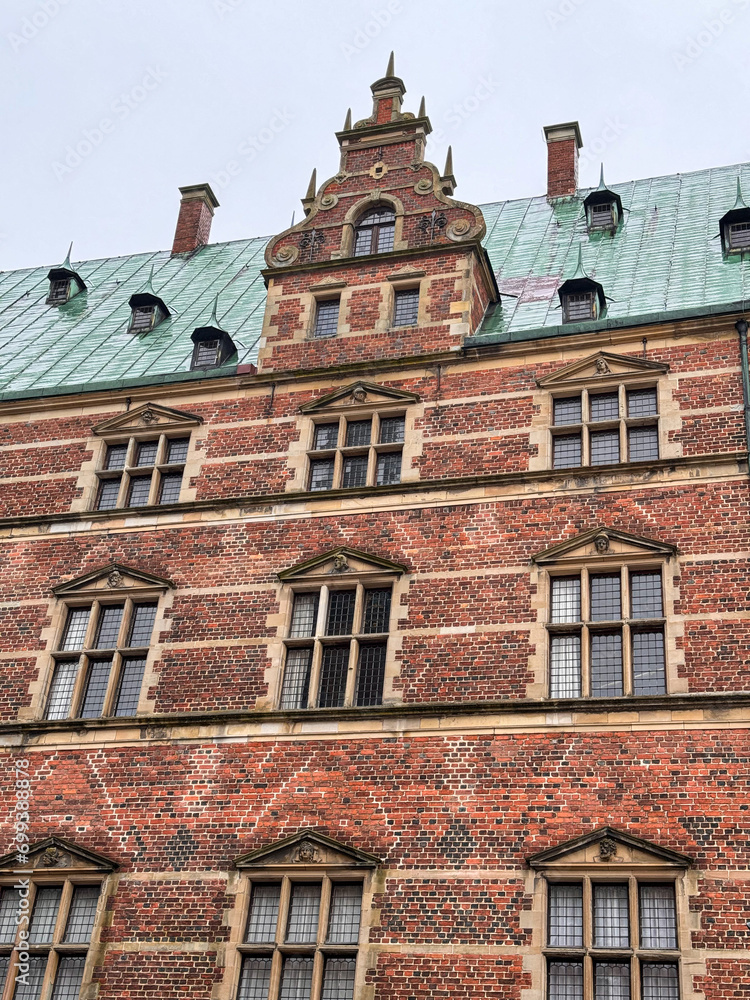 Naklejka premium fredericksborg castle in denmark at december 2023