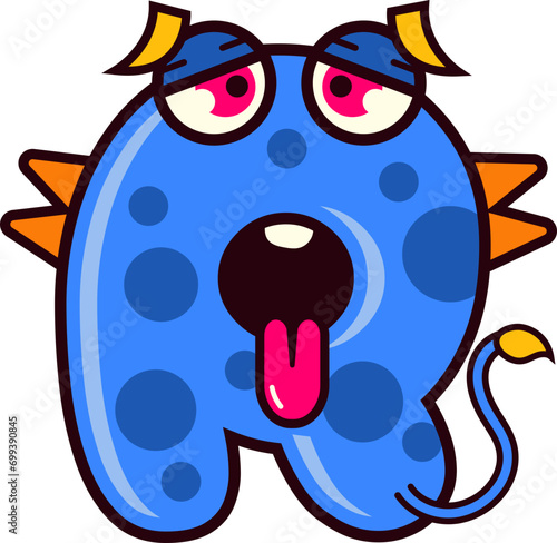 Alphabet Monsters Children Letter R