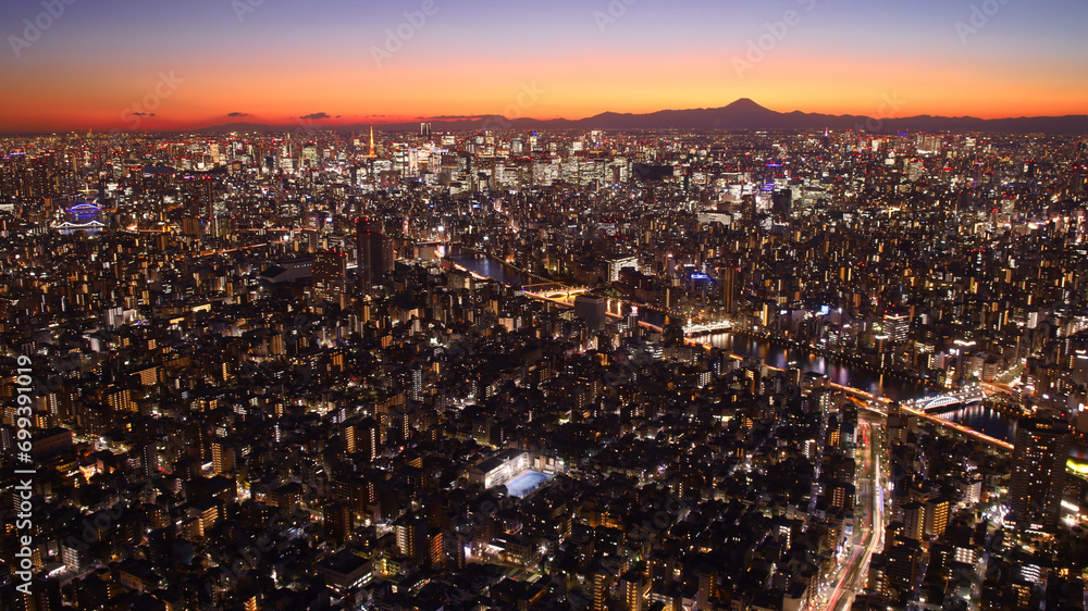 東京スカイツリーから見た夜景