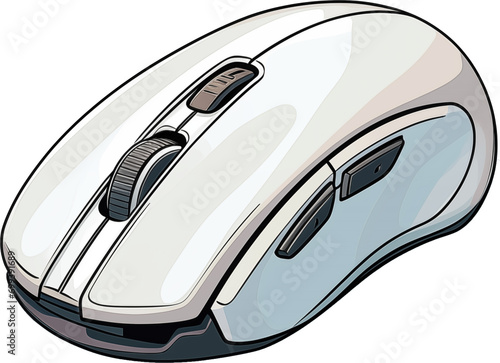 Gaming mouse illustration