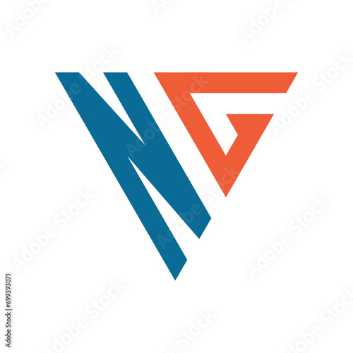 Free Download Initial N Logo, Triangle Shape Design - GFXLoad