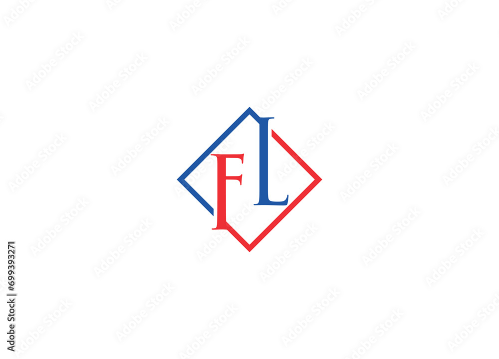 FL modern logo design vector icon template with white background FL modern logo design vector icon template with white background