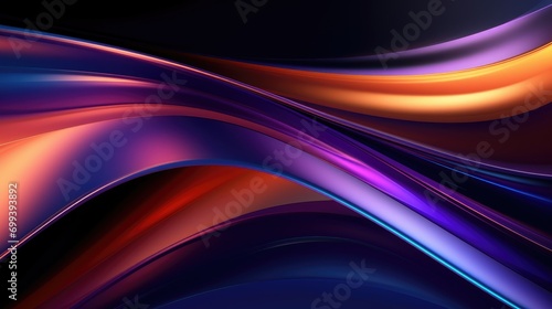 Mesmerizing flowing hues arrangement, multicolor gradient vibrant multicolored abstract arrangement