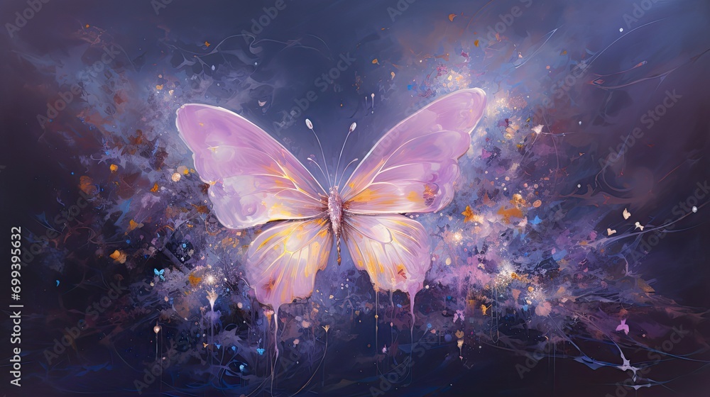 a painting of stars and gold in the style of light a painting of stars and gold in the style of light