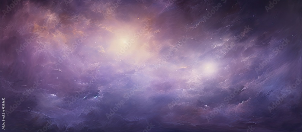 a painting of stars and gold in the style of light