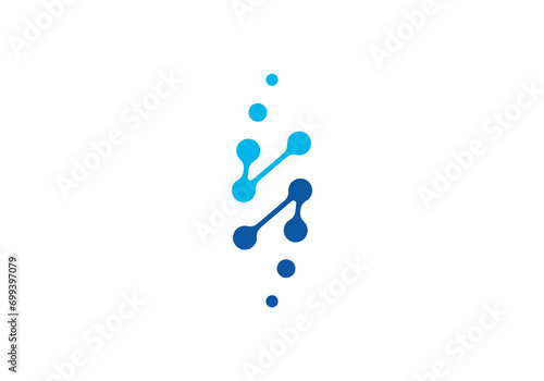 spine tech logo design modern simple symbol icon template photo