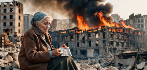 An older woman with gray ha...